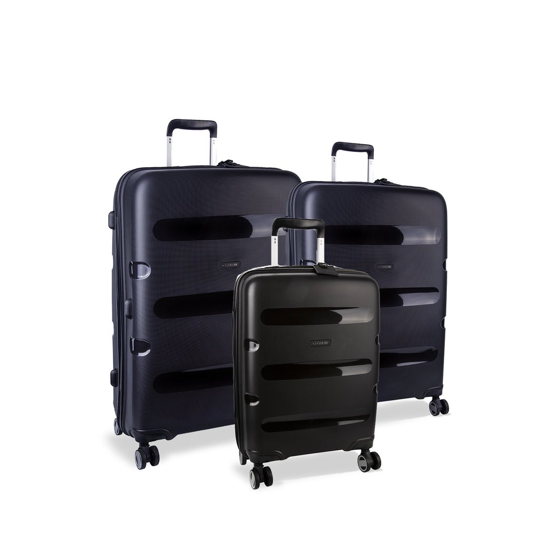 Cellini Cruze 3 Piece Luggage Set | Black - KaryKase