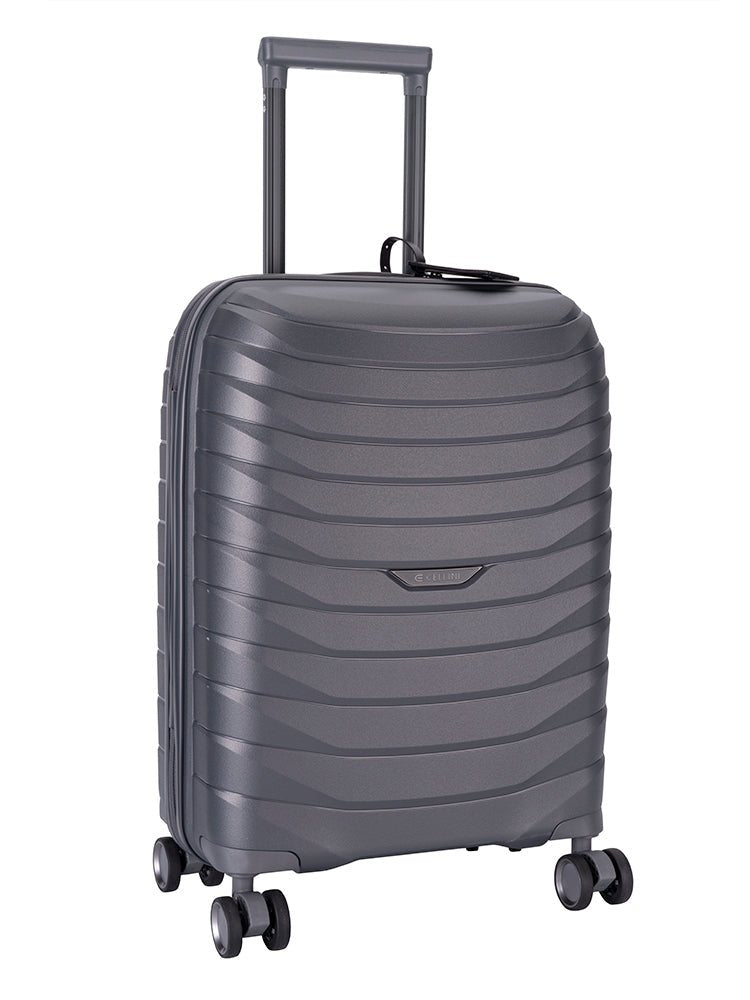 Cellini Grande 4 Wheel Carry - on Trolley Case | Dark Grey - KaryKase