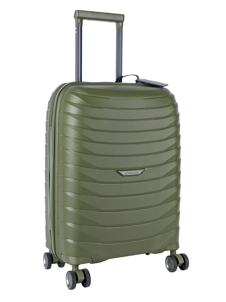 Cellini Grande 4 Wheel Carry - on Trolley Case | Green - KaryKase