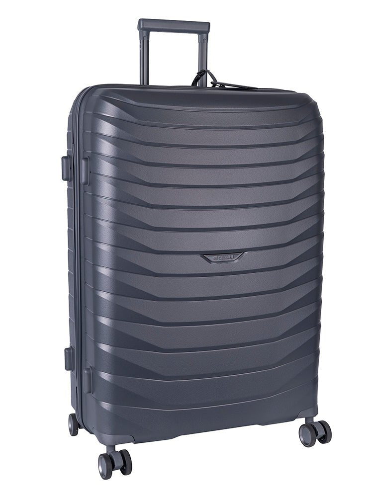 Cellini Grande Large 4 Wheel Trolley Case | Dark Grey - KaryKase