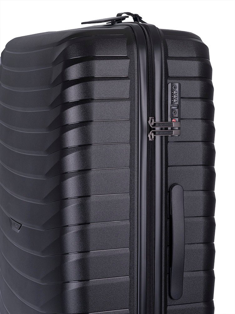 Cellini Grande Xtra Large 4 Wheel Trolley Case | Black - KaryKase