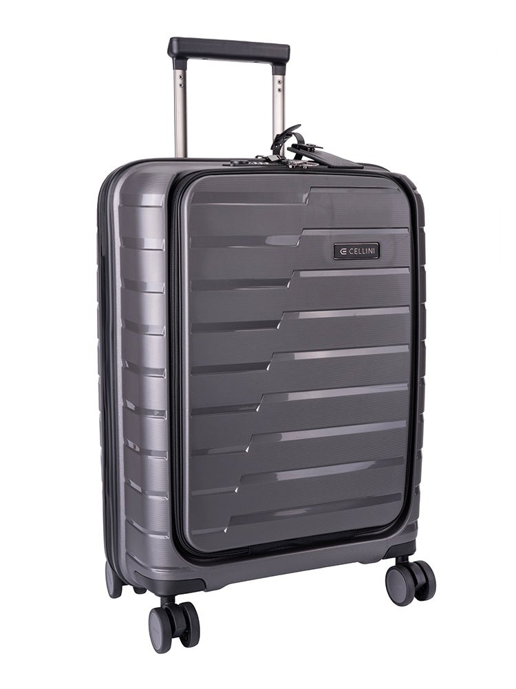 Cellini Microlite Trolley Carry On Business Case | Charcoal - KaryKase