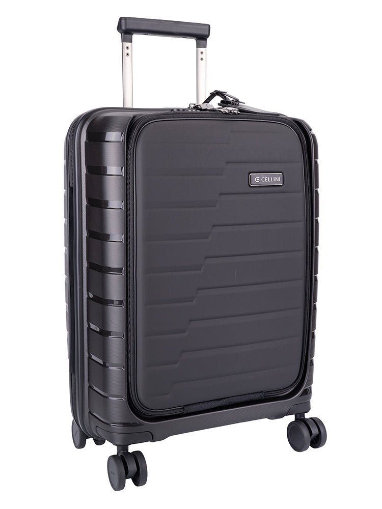 Cellini Microlite Trolley Carry On Business Trolley | Black - KaryKase