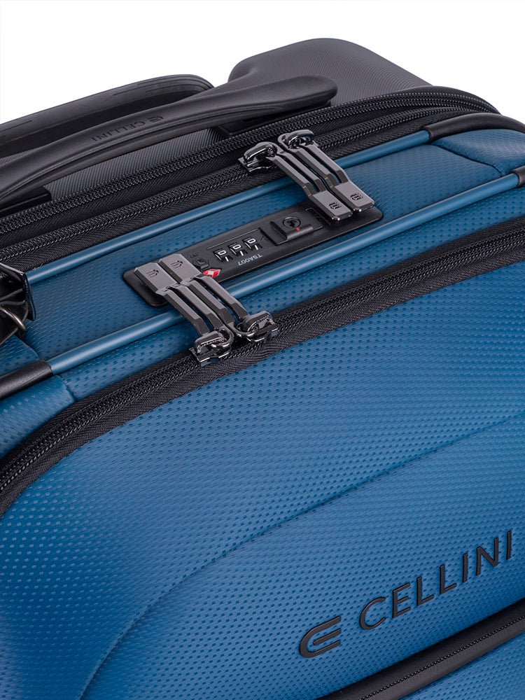 Cellini Pro X 2 Wheel Carry - On Pullman with Oversized Fastline Wheels | Blue - KaryKase