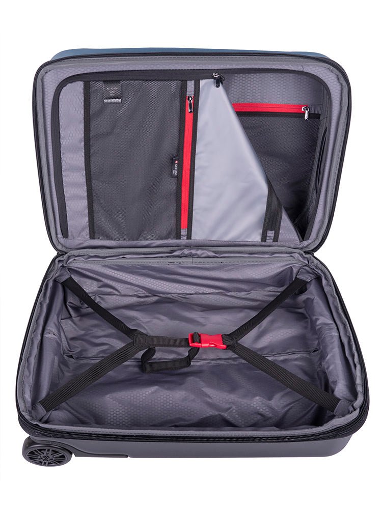 Cellini Pro X 2 Wheel Carry - On Pullman with Oversized Fastline Wheels | Blue - KaryKase