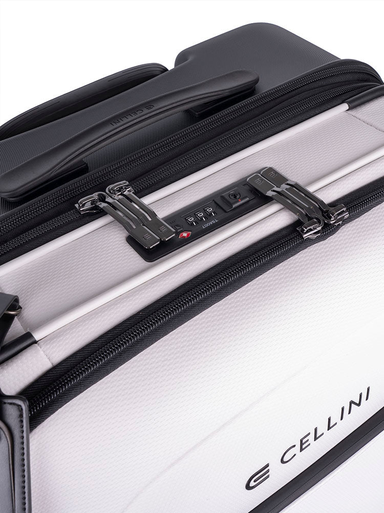 Cellini Pro X Medium Trolley Pullman with Oversized Fastline Wheels | White - KaryKase