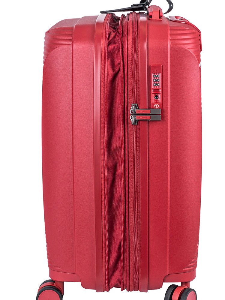 Cellini Qwest Cabin 4 Wheel Trolley Case | Red - KaryKase