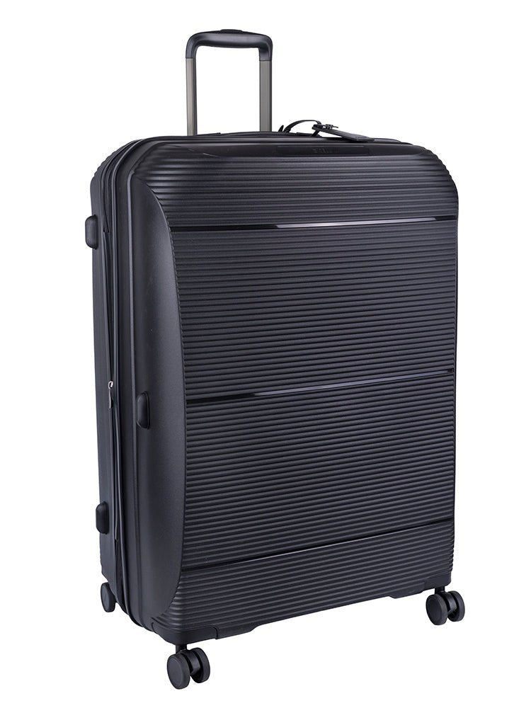 Cellini Qwest Large 4 Wheel Trolley Case | Black - KaryKase