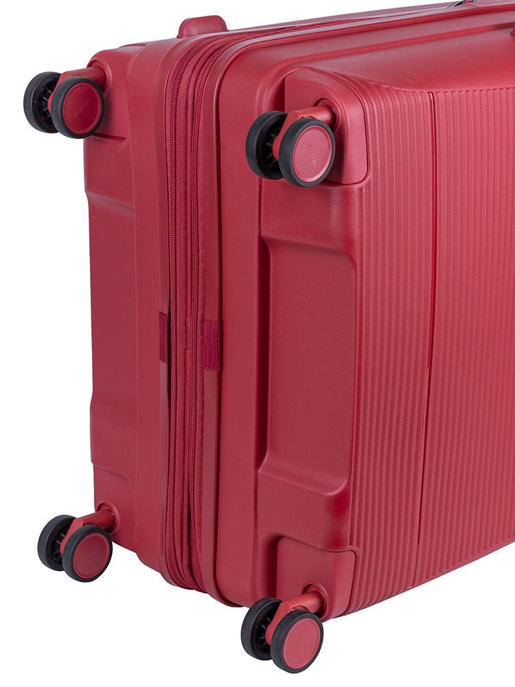 Cellini Qwest Medium 4 Wheel Trolley Case | Red - KaryKase