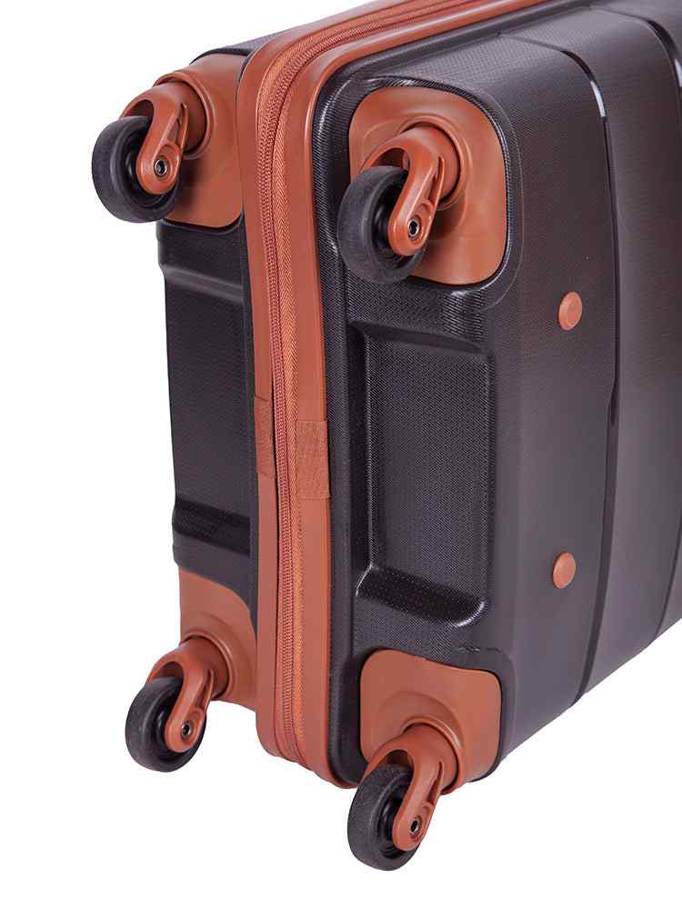 Cellini Spinn 53cm Carry On Spinner | Black/Tan - KaryKase