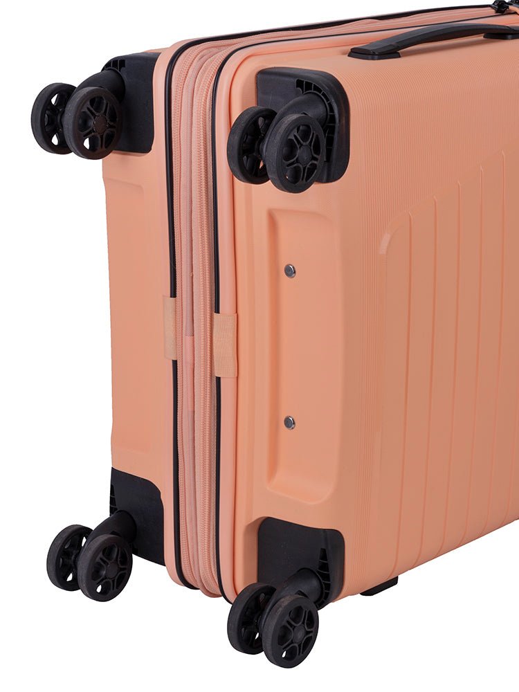 Cellini Starlite Carry - On 4 Wheel Trolley Case | Peach Fuzz - KaryKase