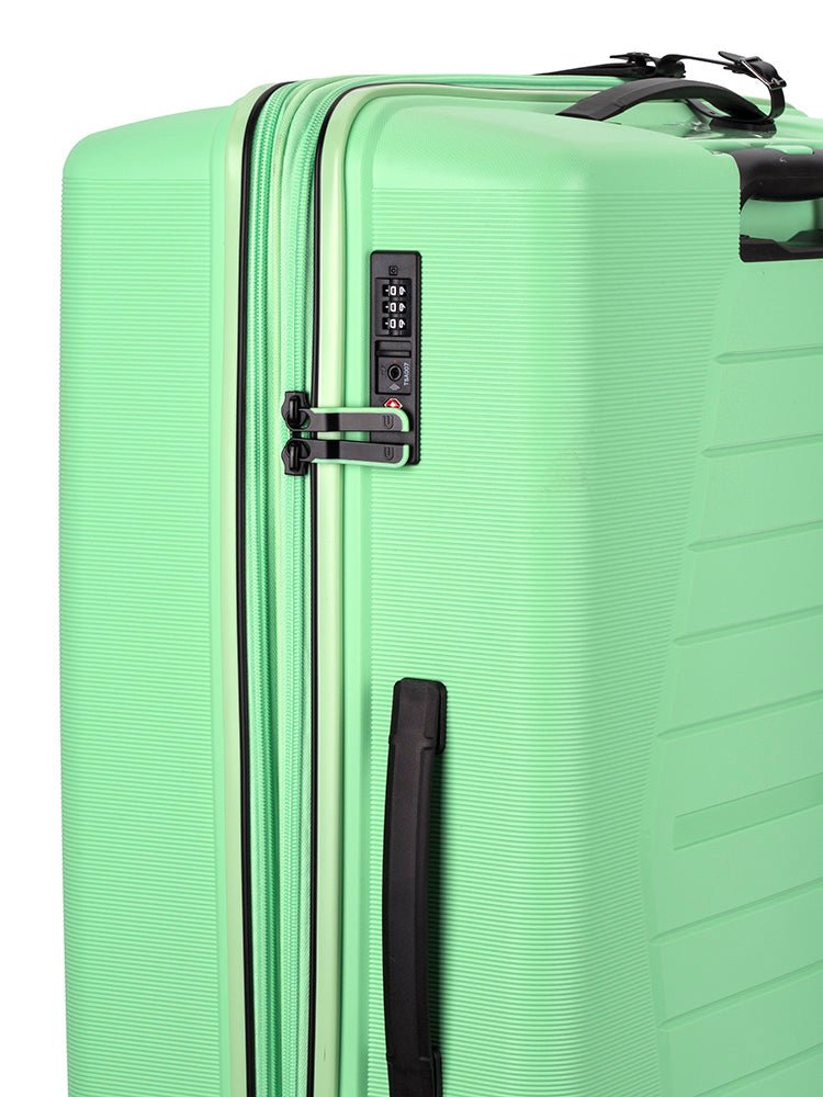 Cellini Starlite Large 4 Wheel Trolley Case | Light Green - KaryKase