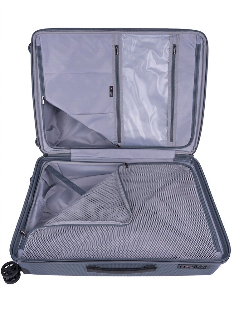 Cellini Starlite Medium 4 Wheel Trolley Case | Grey - KaryKase