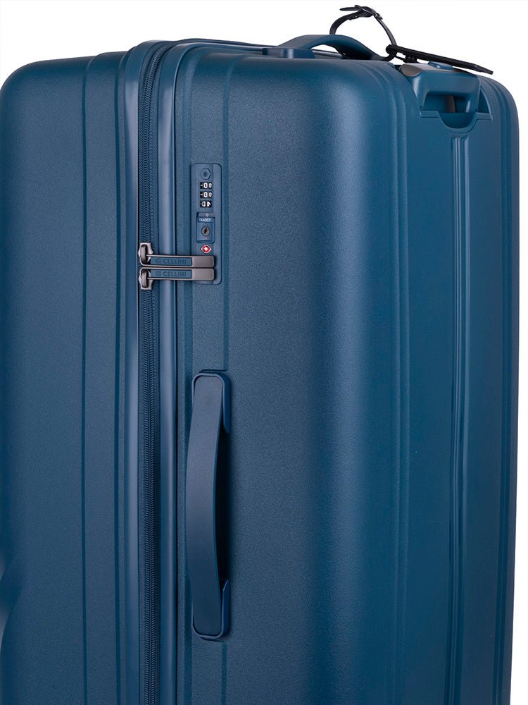 Cellini Xpedition Large Volume 4 Wheel Trolley Trunk | Navy - KaryKase