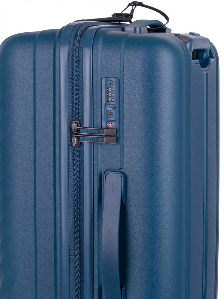 Cellini Xpedition Medium 4 Wheel Trolley Trunk | Navy - KaryKase