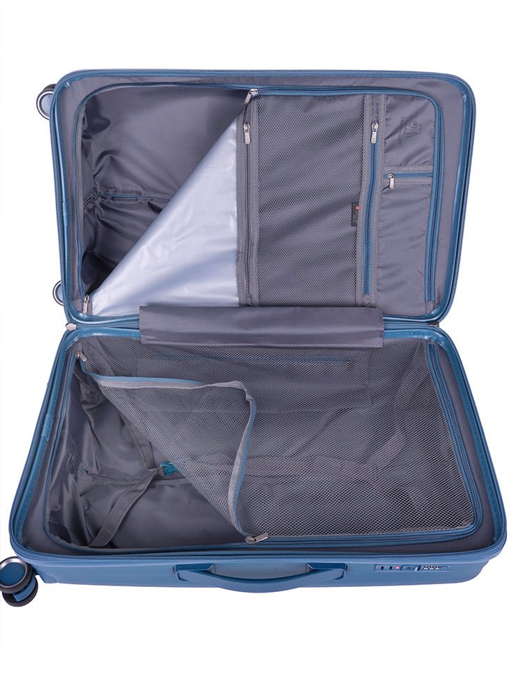 Cellini Xpedition Medium 4 Wheel Trolley Trunk | Navy - KaryKase