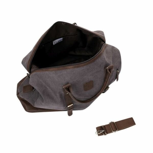 Escape Classic Canvas Large Travel Bag | Dark Grey - KaryKase