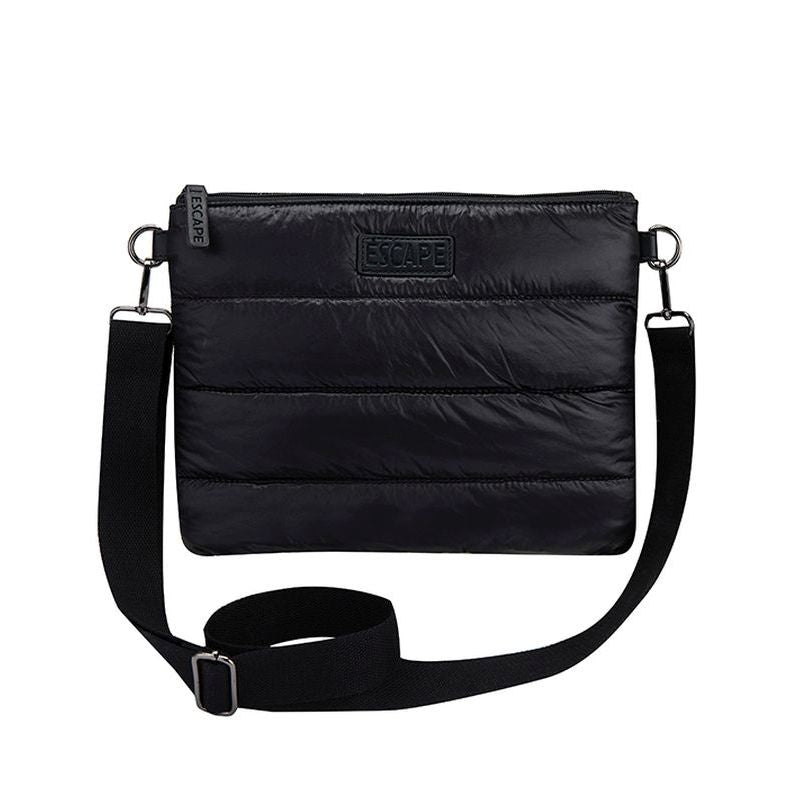 Escape Puffer Cross Body Bag | Black - KaryKase