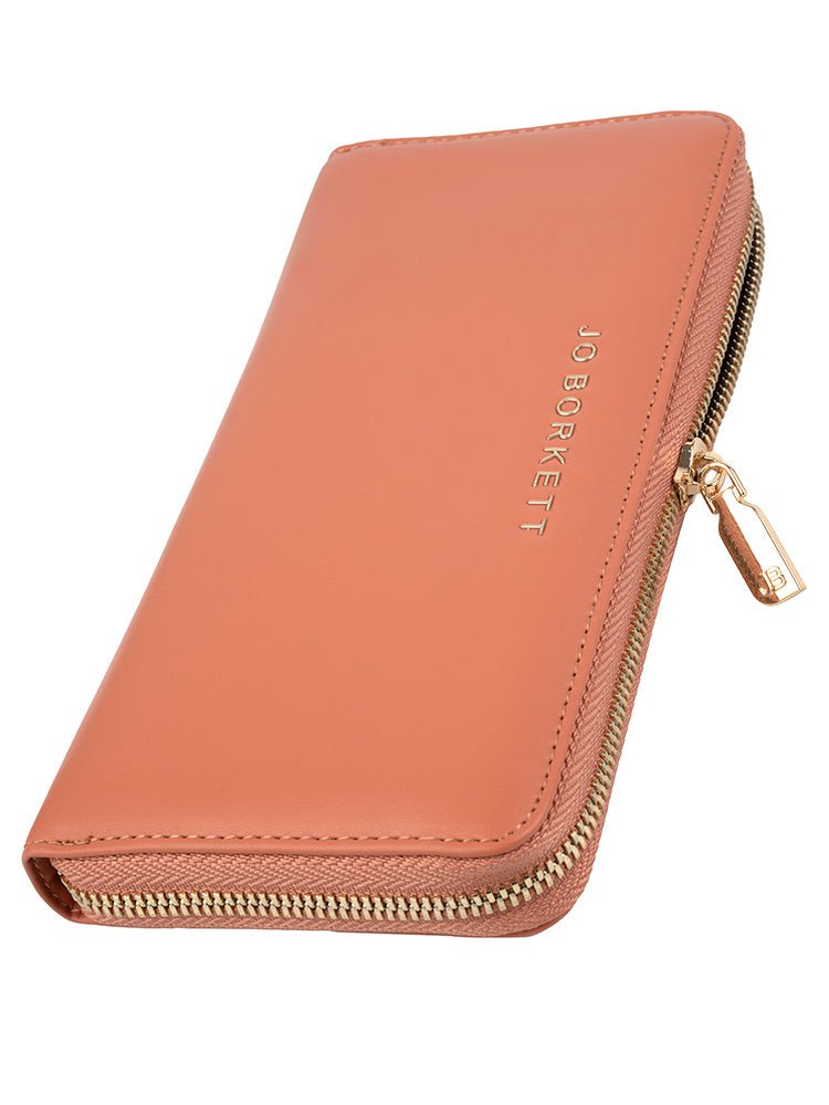 Jo Borkett Zip Around Purse | Tan - KaryKase