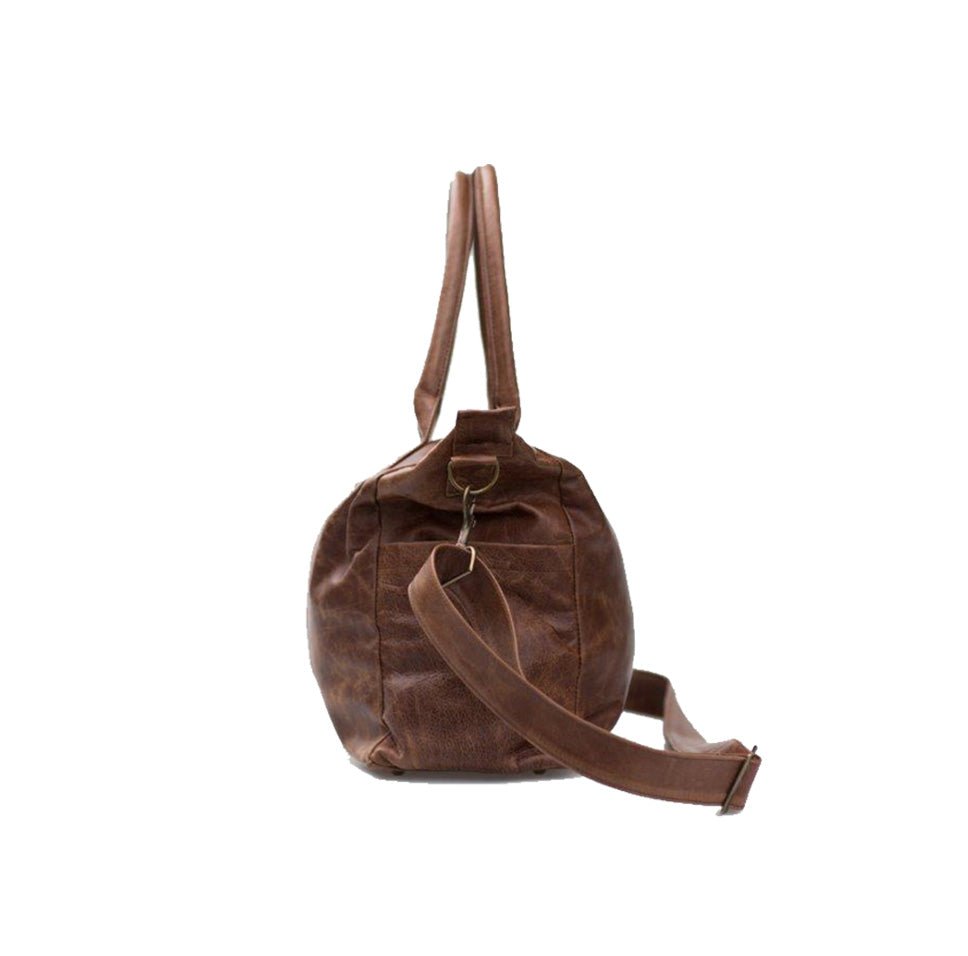 Mally Classic Leather Baby Bag | Brown - KaryKase