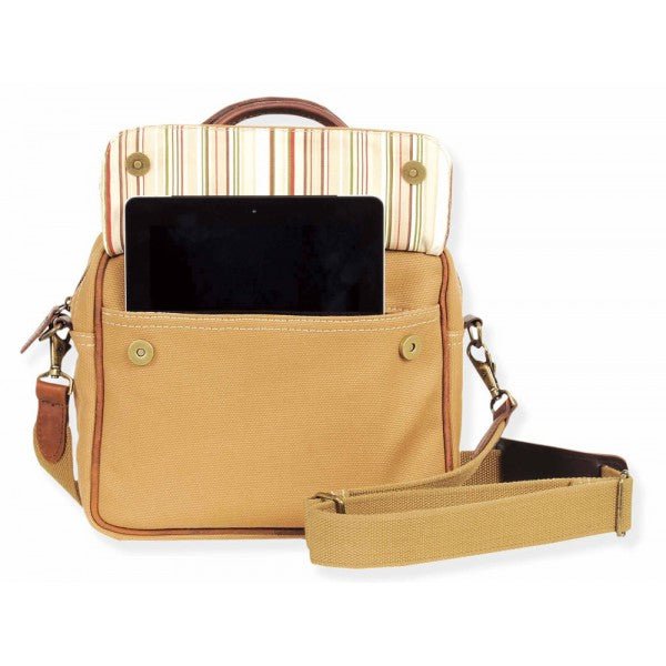 Melvill & Moon Canvas iPad Bag | Khaki - KaryKase