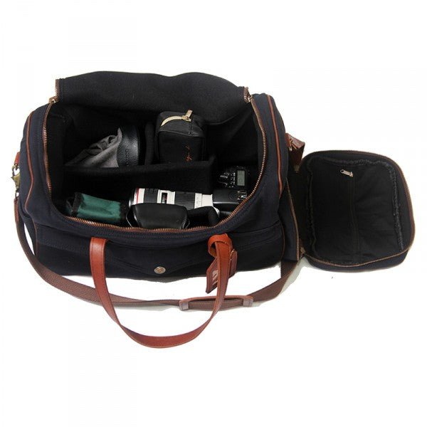 Melvill & Moon Canvas Kilimanjaro Camera Bag | Black - KaryKase