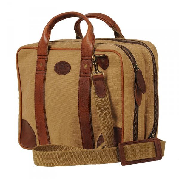 Melvill & Moon Canvas Laptop Bag | Khaki - KaryKase