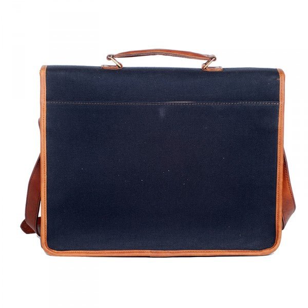 Melvill & Moon Canvas Mombasa Mail Bag | Black - KaryKase