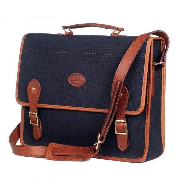 Melvill & Moon Canvas Mombasa Mail Bag | Black - KaryKase