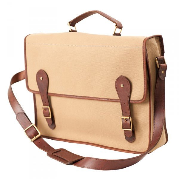 Melvill & Moon Canvas Mombasa Mail Bag | Khaki - KaryKase