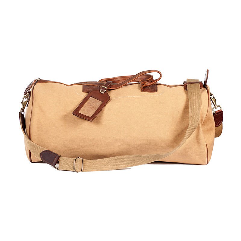 Melvill & Moon Canvas Short Safari Duffel Bag | Khaki - KaryKase