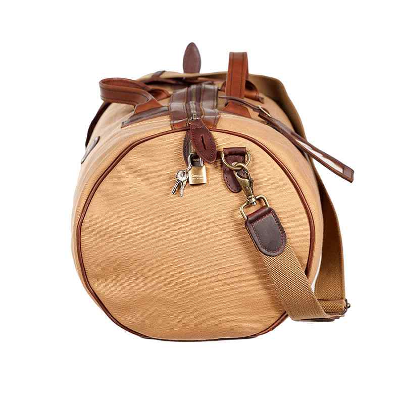 Melvill & Moon Canvas Short Safari Duffel Bag | Khaki - KaryKase