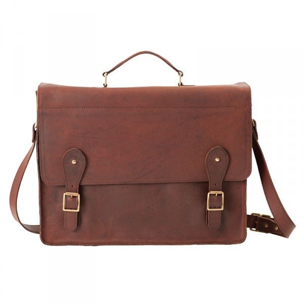 Melvill & Moon Leather Mombasa Mail Bag | Brown - KaryKase