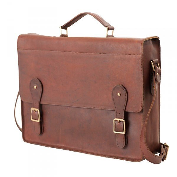 Melvill & Moon Leather Mombasa Mail Bag | Brown - KaryKase