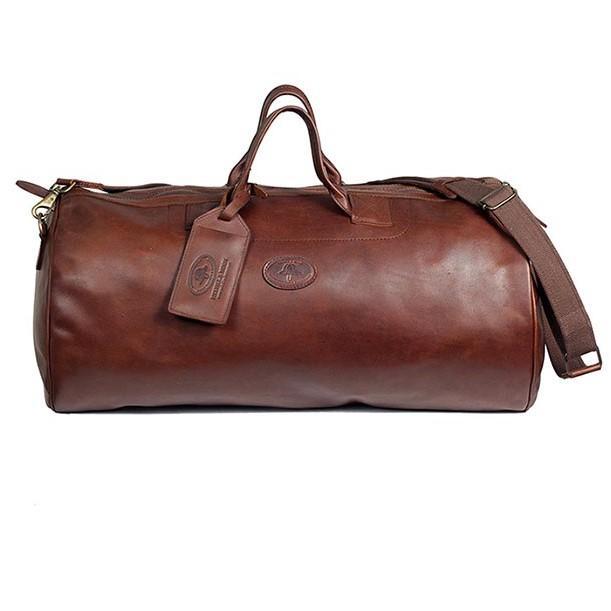 Melvill & Moon Leather Safari Duffel Bag (MED) | Brown - KaryKase