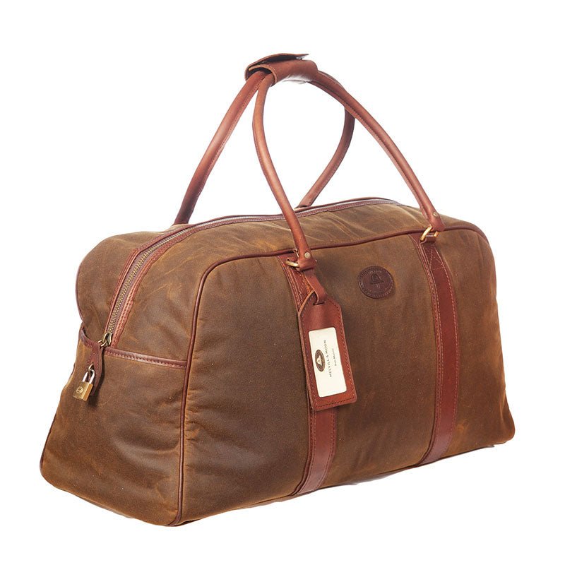 Melvill & Moon Waxed Cotton Bulawayo Duffel Bag | Brown - KaryKase