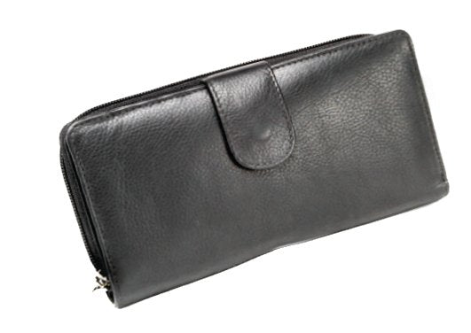 Monroe Nappa Leather Ladies 24CC Purse | Black - KaryKase