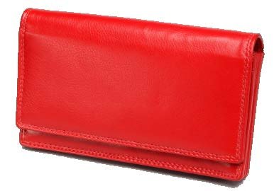 Monroe SF Nappa Leather Ladies Clutch Purse | Black - KaryKase