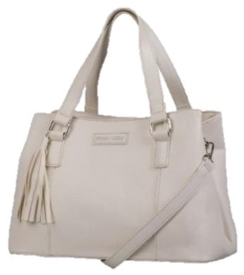 Pierre Cardin Abigail Relaxed Satchel Handbag | Cream - KaryKase