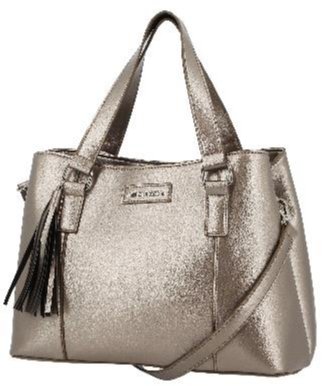 Pierre Cardin Abigail Relaxed Satchel Handbag | Metallic - KaryKase