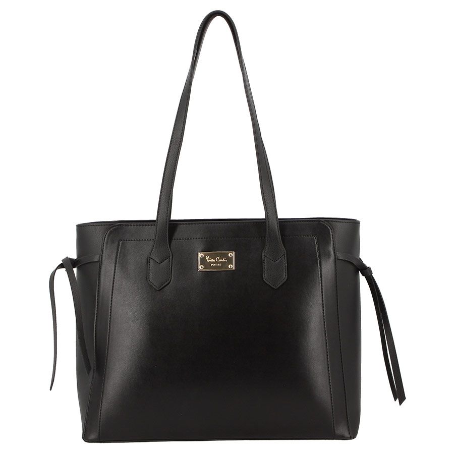 PIERRE CARDIN CHARLIE COLOURBLOCK TOTE | BLACK - KaryKase