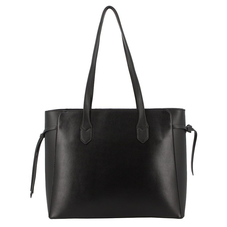 PIERRE CARDIN CHARLIE COLOURBLOCK TOTE | BLACK - KaryKase