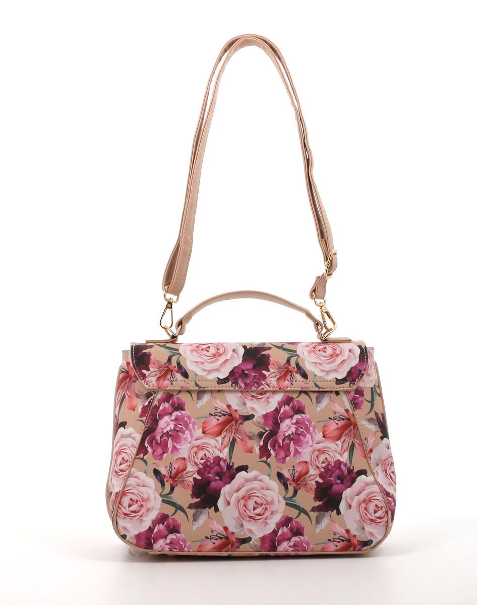 Pierre Cardin Daynah Floral Satchel | Pink Floral - KaryKase