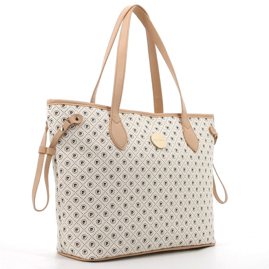 Pierre Cardin Karina Tote Handbag | White Beige - KaryKase