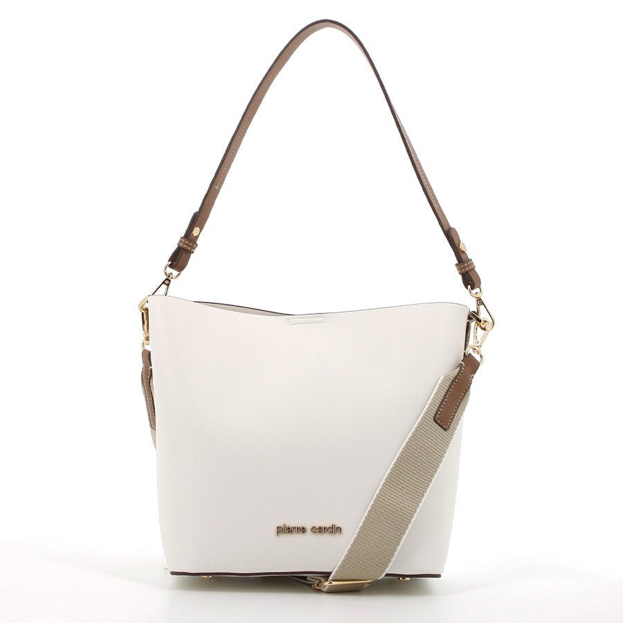 Pierre Cardin Stella Bucket Bag | White - KaryKase