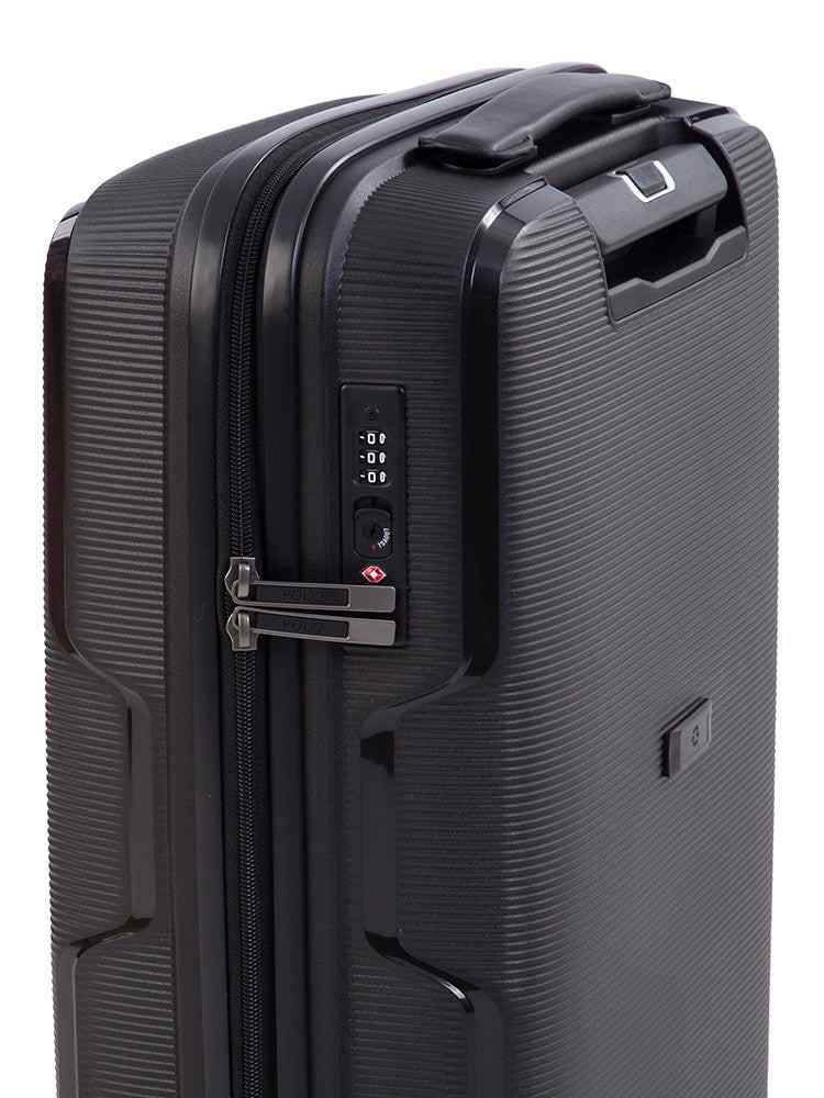 Polo Horizon Cabin 55cm Spinner Trolley Case | Metallic Black - KaryKase