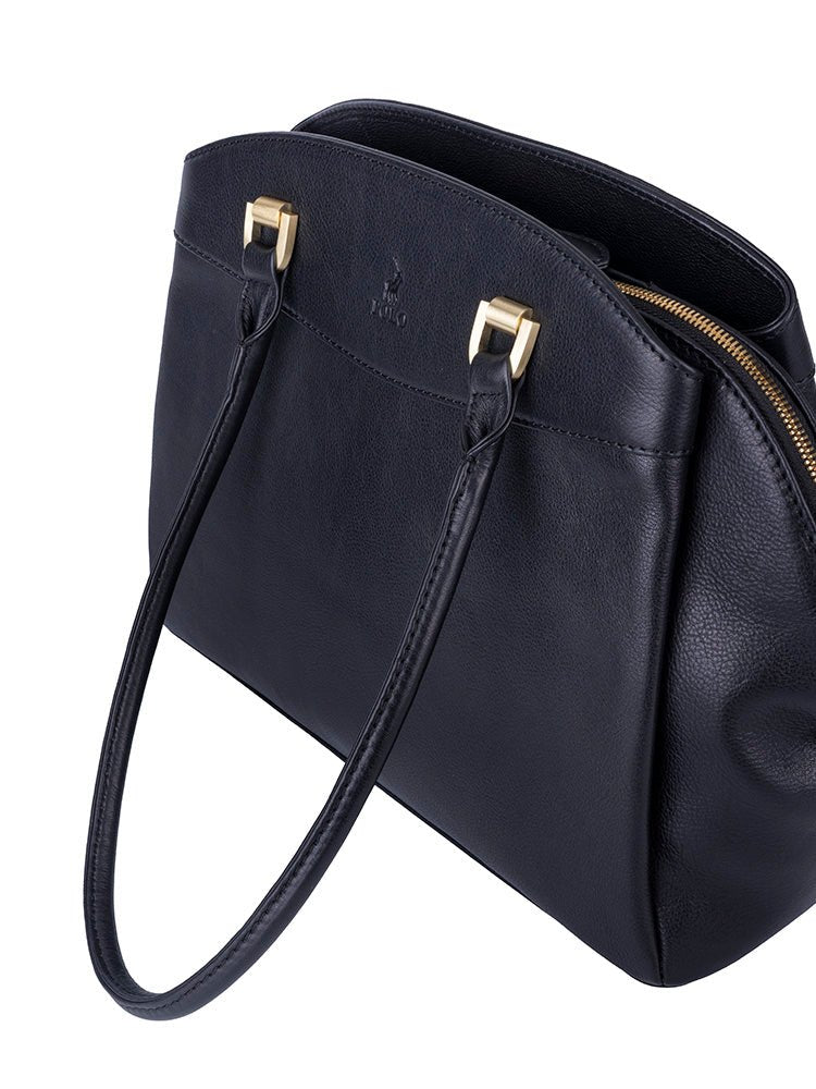 Polo Porto Multi Dome Handbag | Black - KaryKase