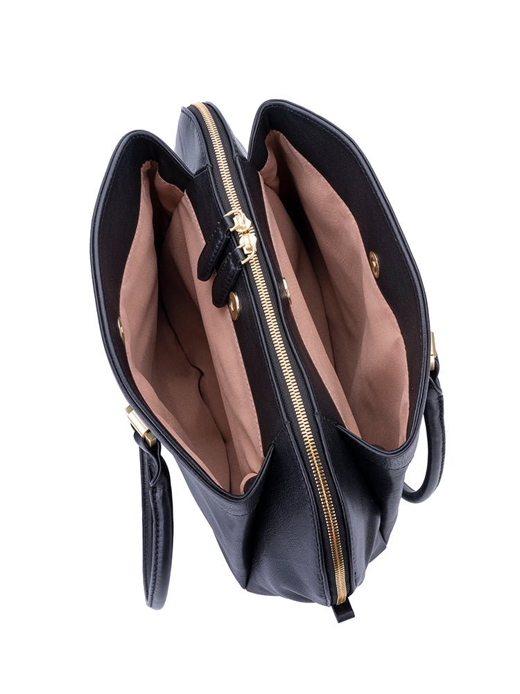 Polo Porto Multi Dome Handbag | Black - KaryKase