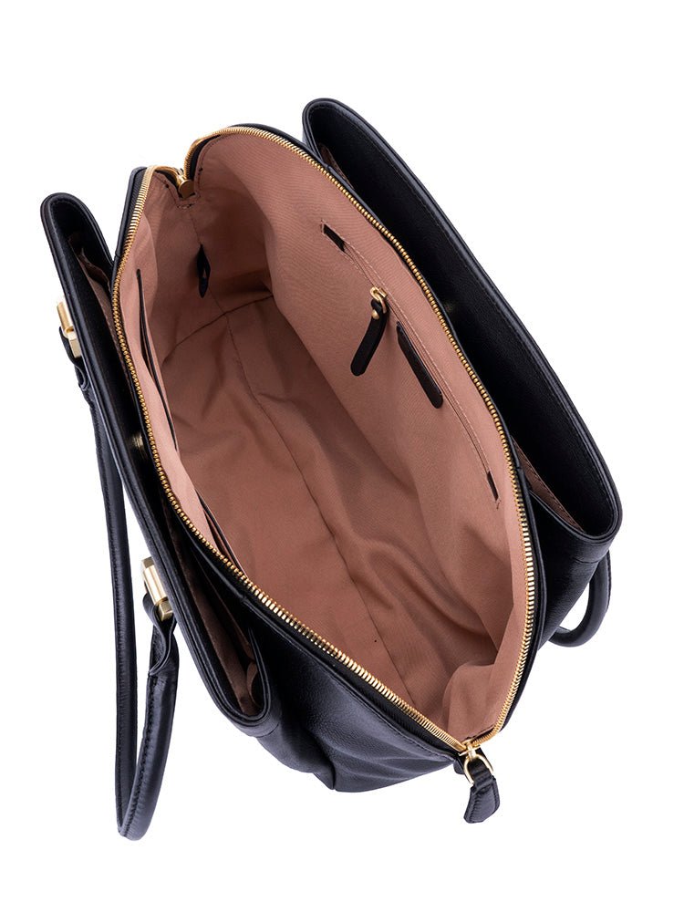 Polo Porto Multi Dome Handbag | Black - KaryKase