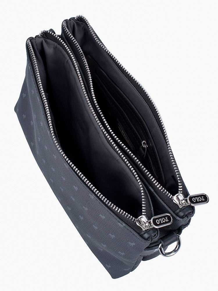 Polo Signature Lifestyle Double Compartment Sling | Black - KaryKase